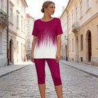 👕👖Set de vară din bumbac, cu imprimeu la modă