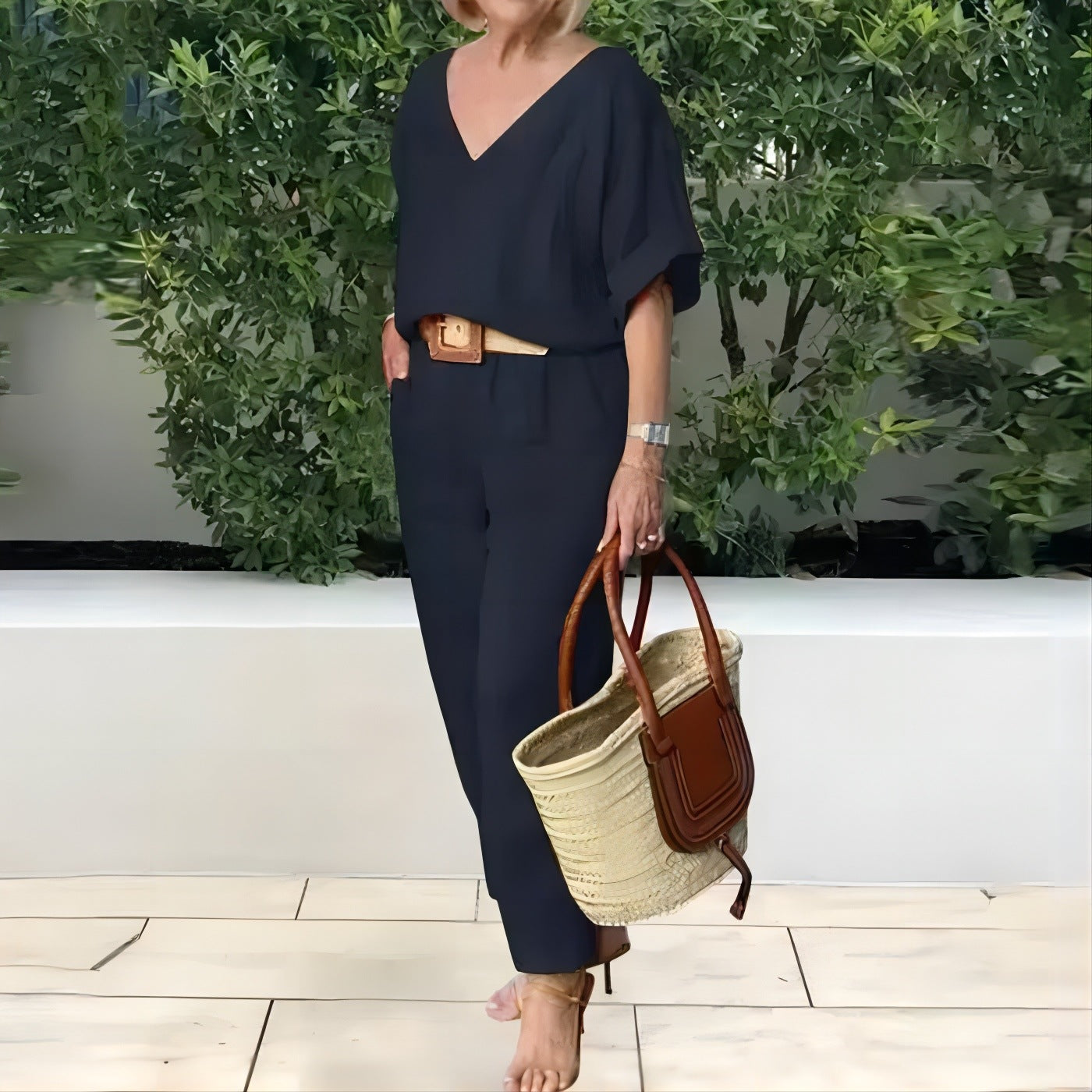 👗 Compleu damă de vară din in și bumbac, lejer și respirabil