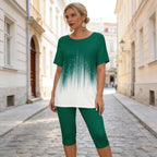 👕👖Set de vară din bumbac, cu imprimeu la modă