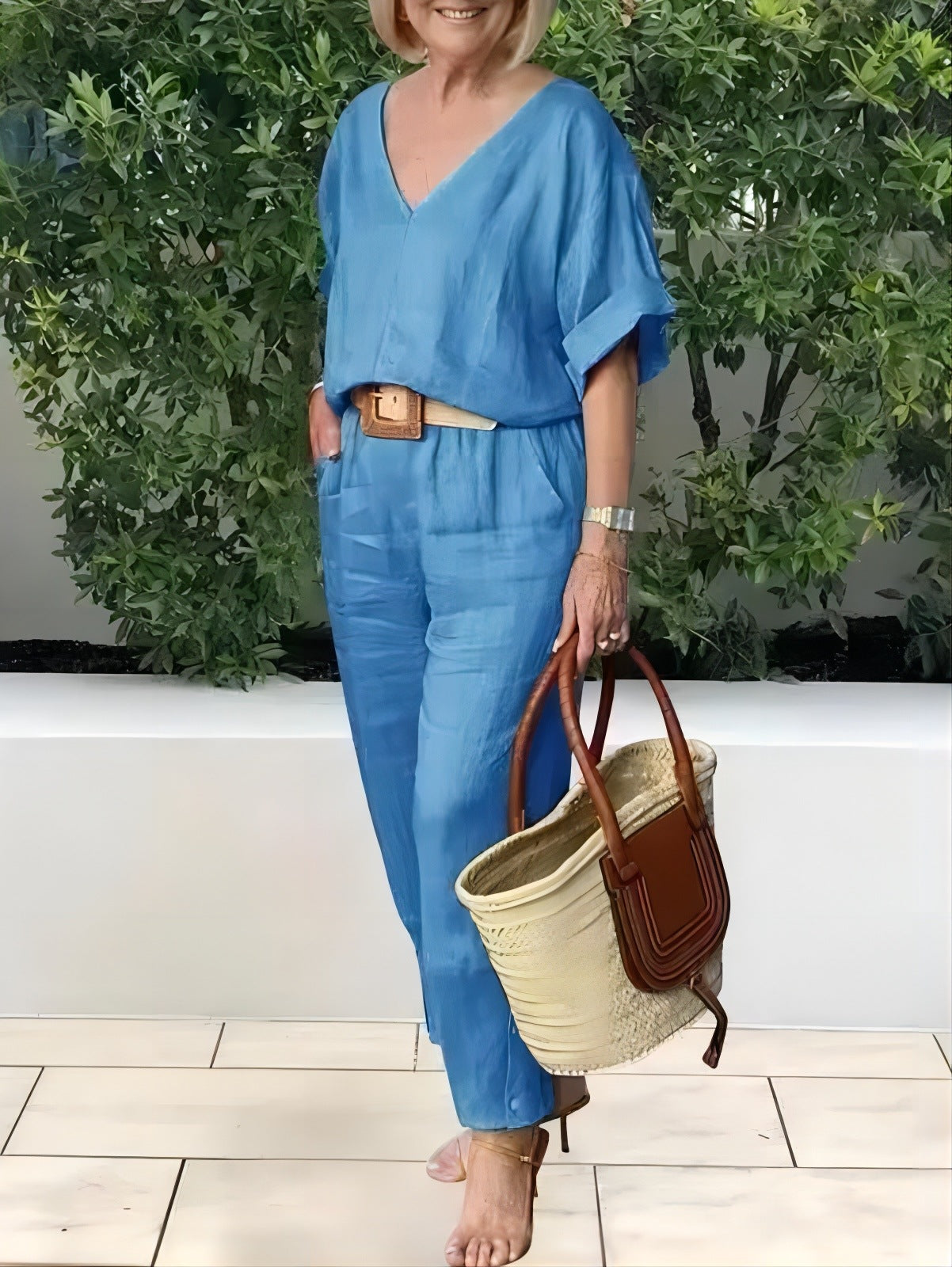 👗 Compleu damă de vară din in și bumbac, lejer și respirabil